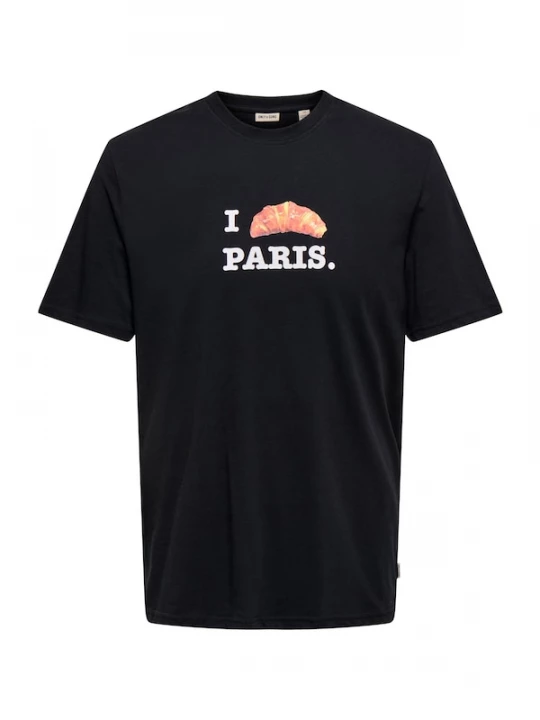 Foto van product Only & Sons Shirt 'ONSMASS' pastelrood / zwart / wit