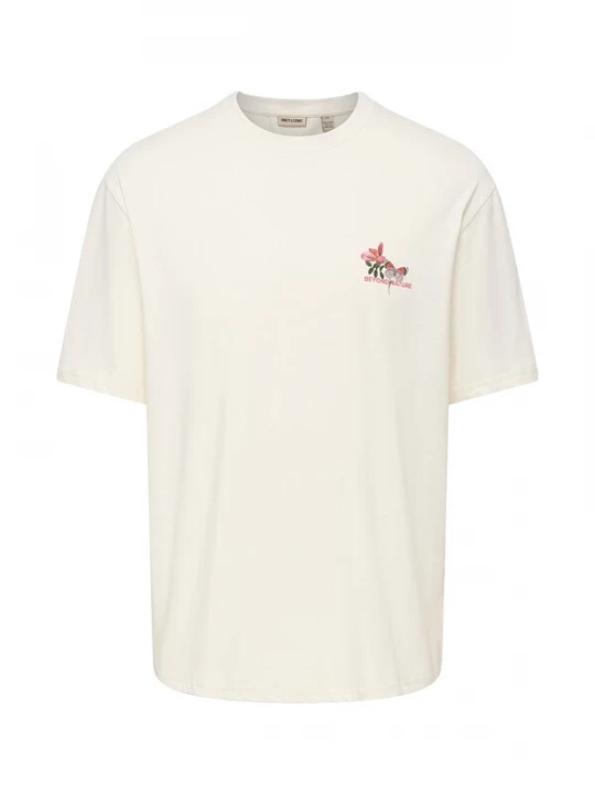 Foto van product Only & Sons Shirt 'ONSNATURE' donkergroen / lichtrood / wit