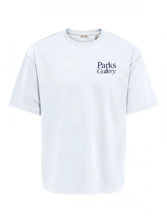 Foto van product Only & Sons Shirt 'ONSPARKS GALLERY AIR' donkerblauw / wit