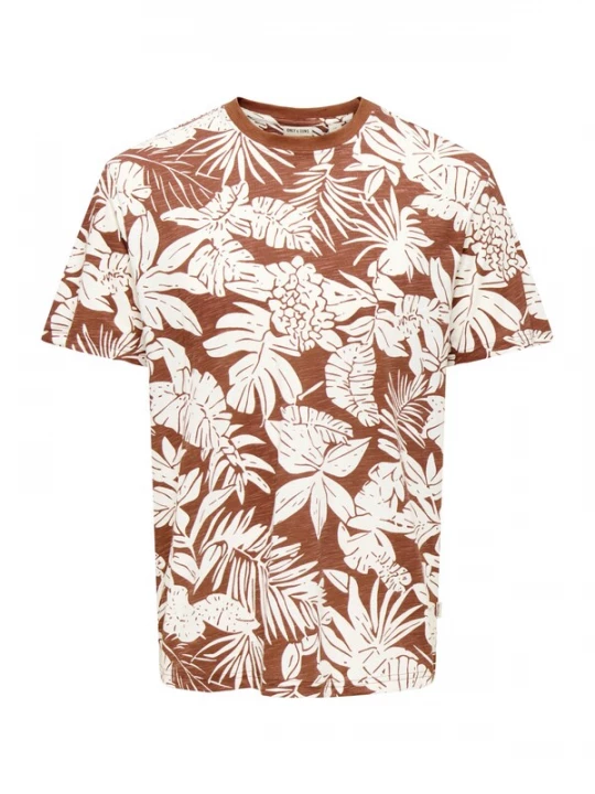 Foto van product Only & Sons Shirt 'ONSPERRY' bruin / wit