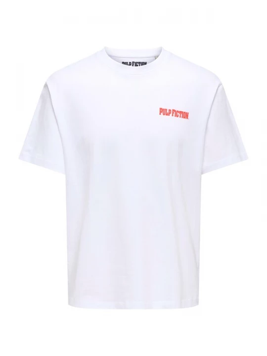 Foto van product Only & Sons Shirt 'ONSPULP FICTION' knalrood / zwart / wit