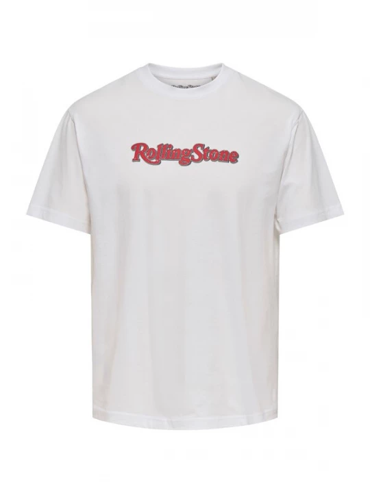 Foto van product Only & Sons Shirt 'ONSROLLING STONE' grijs / bloedrood / zwart / wit