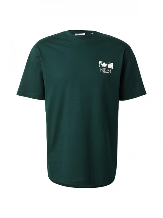 Foto van product Only & Sons Shirt 'ONSZEUS' donkergroen / wit