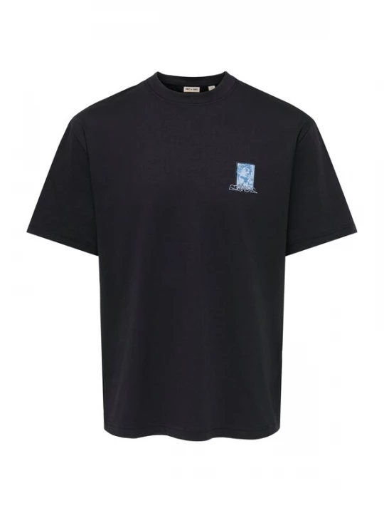 Foto van product Only & Sons Shirt 'ONSZEUS' royal blue / koningsblauw / lichtblauw / zwart