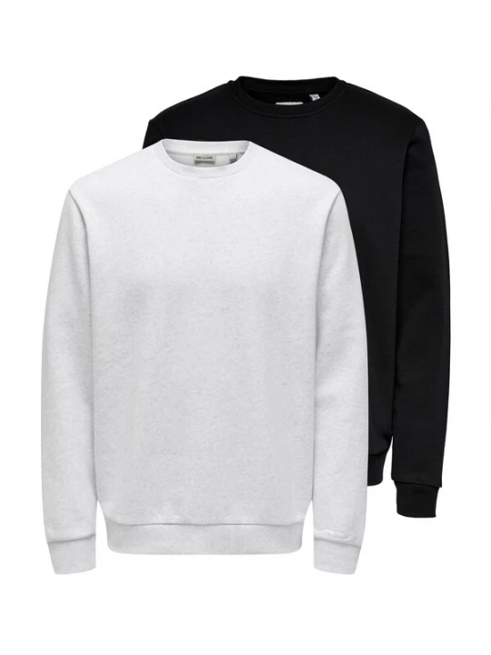 Foto van product Only & Sons Sweatshirt 'Ceres' zwart gemêleerd