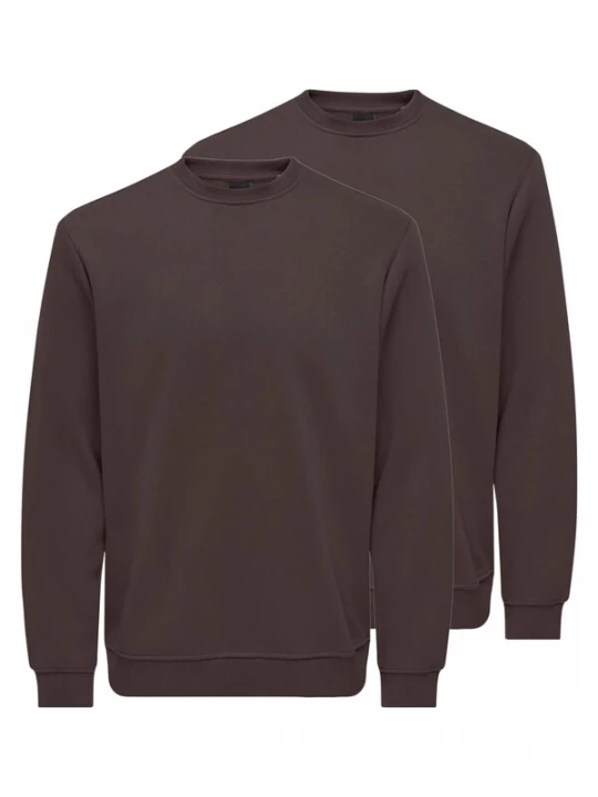 Foto van product Only & Sons Sweatshirt 'Connor' donkerbruin