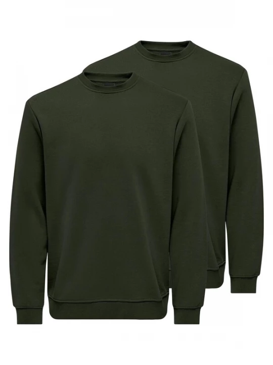 Foto van product Only & Sons Sweatshirt 'Connor' donkergroen