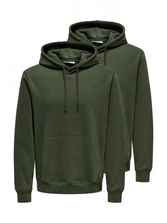 Foto van product Only & Sons Sweatshirt 'Connor' donkergroen