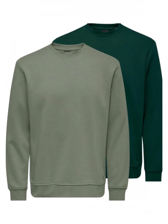 Foto van product Only & Sons Sweatshirt 'Connor' groen gemêleerd