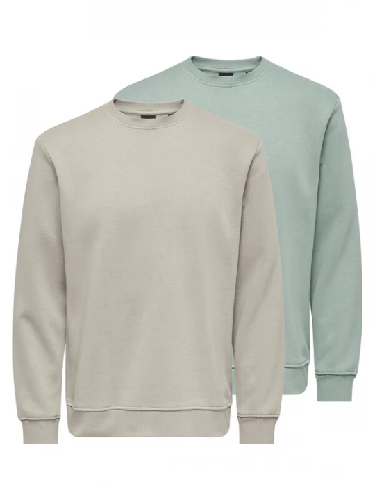 Foto van product Only & Sons Sweatshirt 'Connor' kaki / pastelgroen