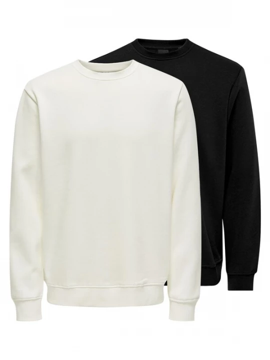 Foto van product Only & Sons Sweatshirt 'Connor' zwart gemêleerd
