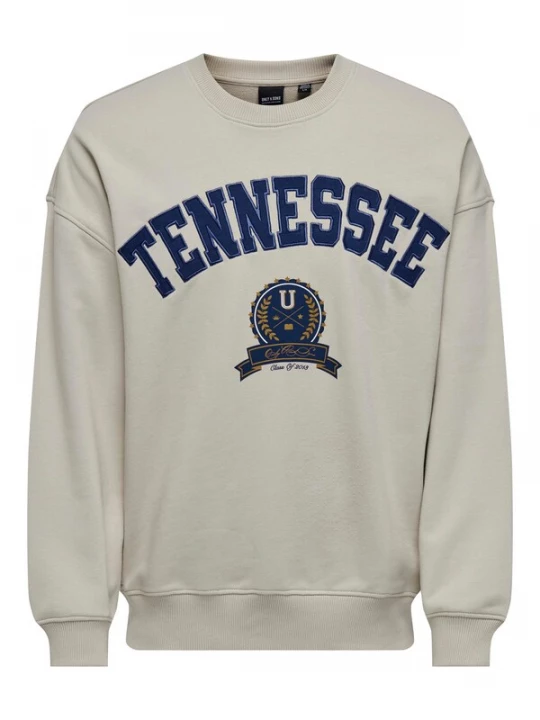 Foto van product Only & Sons Sweatshirt 'Lawson' navy / goud / offwhite