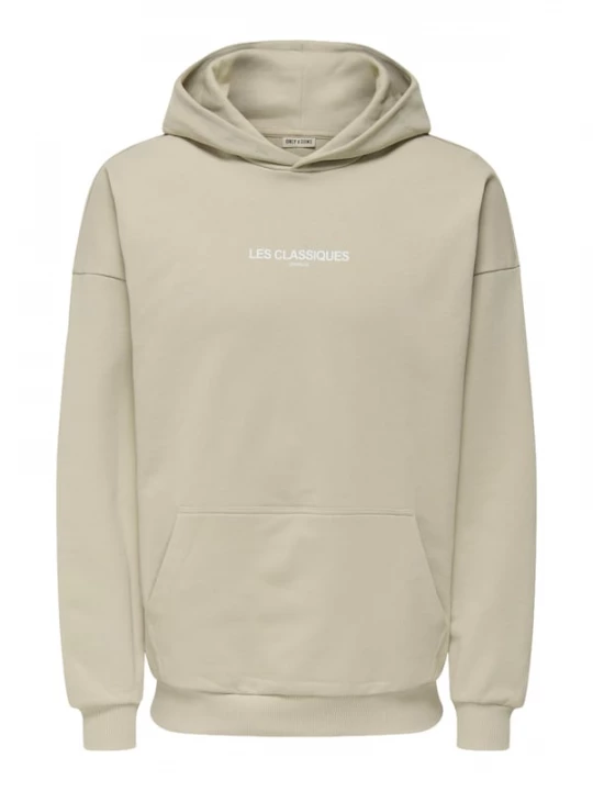 Foto van product Only & Sons Sweatshirt 'LES CLASSIQUES' beige / wit