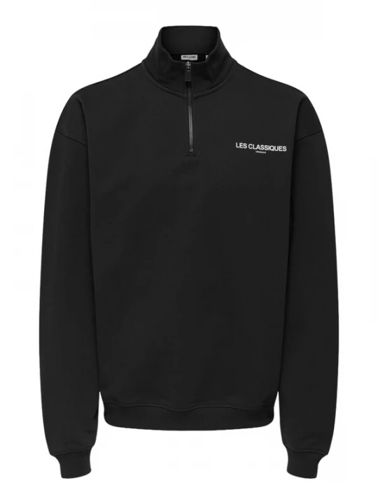 Foto van product Only & Sons Sweatshirt 'LES CLASSIQUES' zwart / wit