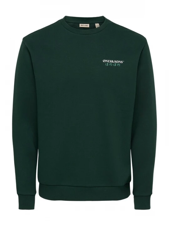 Foto van product Only & Sons Sweatshirt 'ONSCERES' groen / spar / kreeft / wit