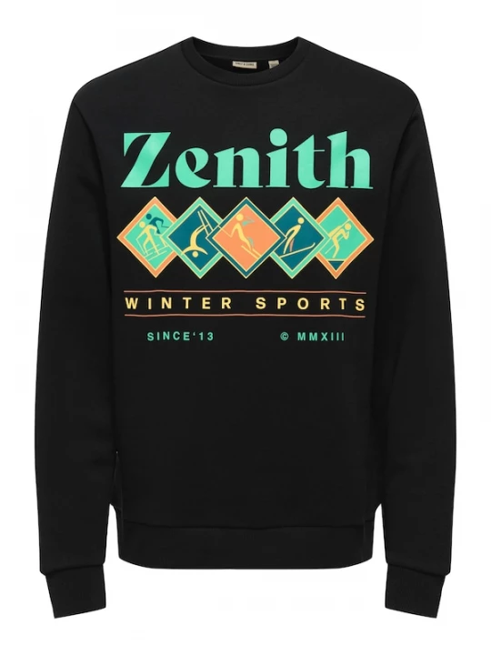 Foto van product Only & Sons Sweatshirt 'ONSCERES MONTO' navy / turquoise / mandarijn / zwart