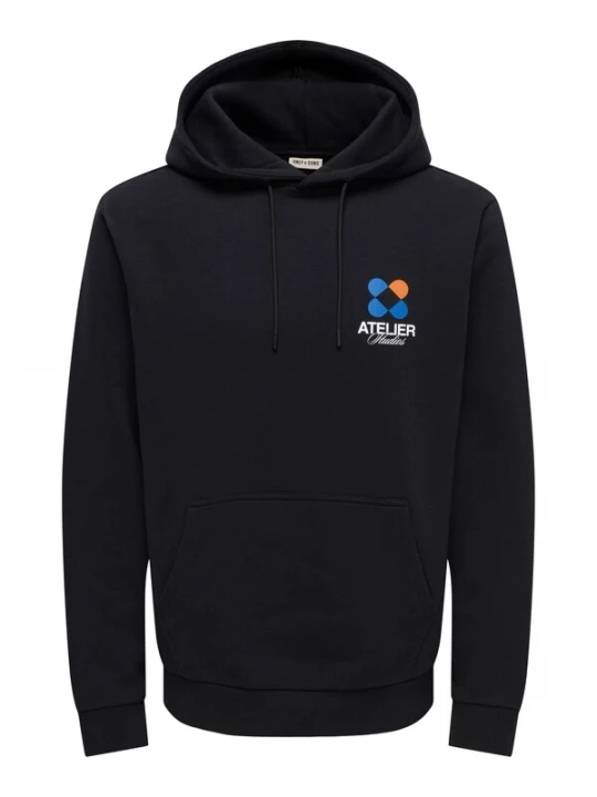 Foto van product Only & Sons Sweatshirt 'ONSCERES' navy / grasgroen / zwart / wit