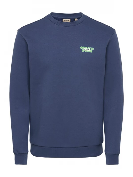 Foto van product Only & Sons Sweatshirt 'ONSCERES' navy / groen / mauve / wit