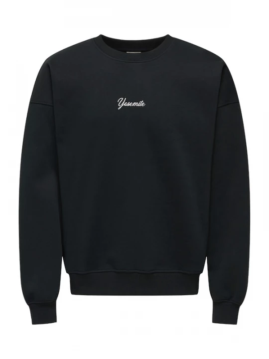 Foto van product Only & Sons Sweatshirt 'ONSCERES SKI' zwart / wit
