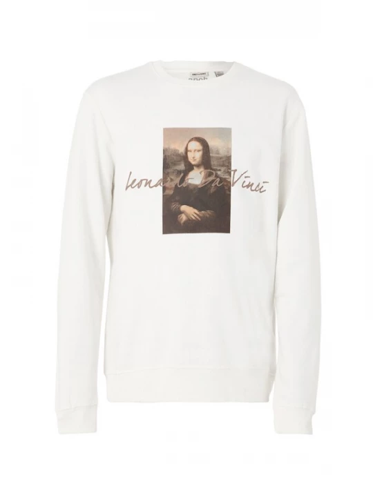 Foto van product Only & Sons Sweatshirt 'ONSMONALISA' beige / bruin / wit