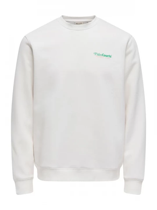 Foto van product Only & Sons Sweatshirt 'ONSTEN' groen / mandarijn / wit