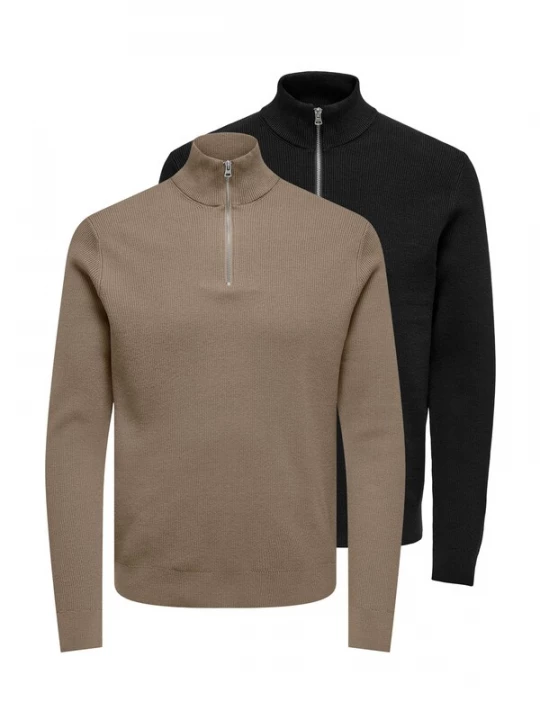 Foto van product Only & Sons Sweatshirt 'Phil' zwart gemêleerd