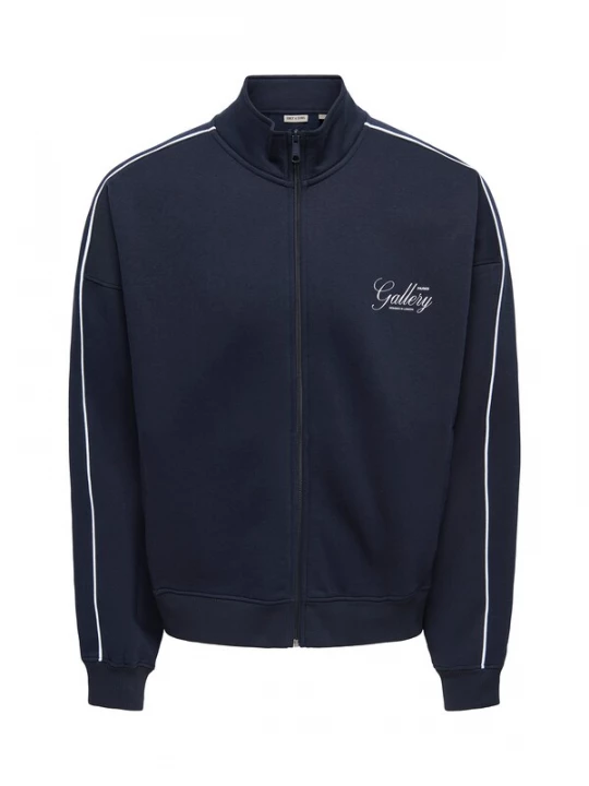 Foto van product Only & Sons Sweatvest 'ONSCERES' navy / wit