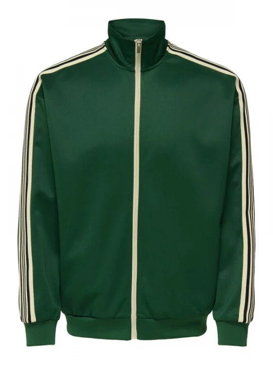 Foto van product Only & Sons Sweatvest 'ONSRIBER' pasteelgeel / donkergroen / zwart