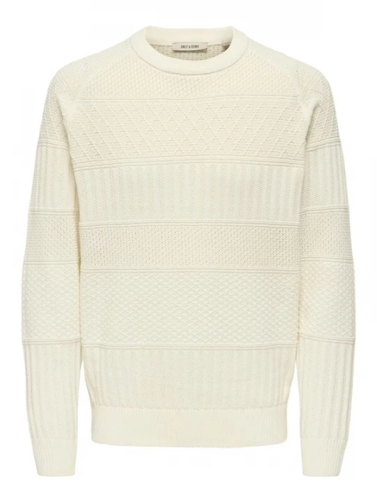 Foto van product Only & Sons Trui 'Alkan' offwhite