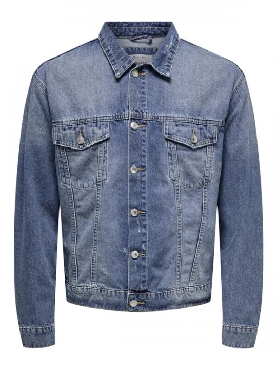 Foto van product Only & Sons Tussenjas '22031183' blauw denim