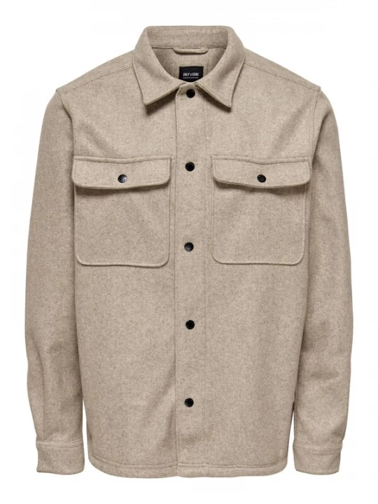 Foto van product Only & Sons Tussenjas 'Ash' beige gemêleerd