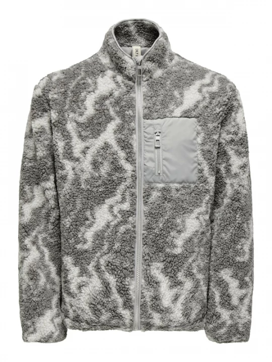 Foto van product Only & Sons Tussenjas 'JAIMY' grijs / wit
