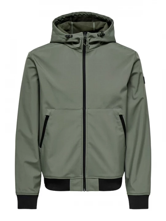 Foto van product Only & Sons Tussenjas 'ONSBOWIE' olijfgroen / zwart