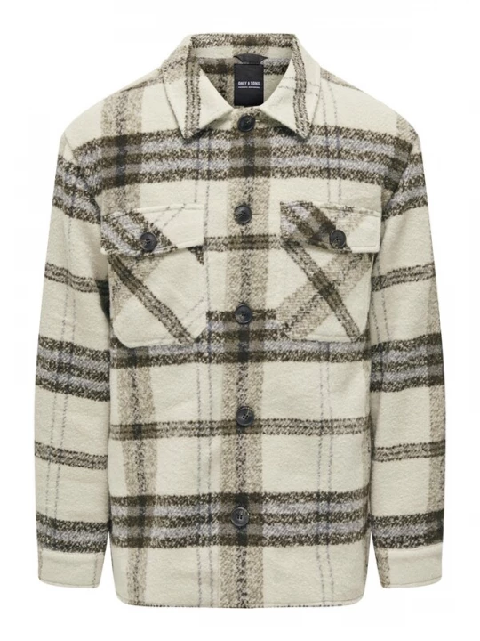 Foto van product Only & Sons Tussenjas 'ONSCane' beige / donkerbruin / grijs