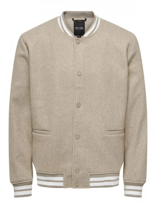 Foto van product Only & Sons Tussenjas 'ONSDenver' taupe / wit