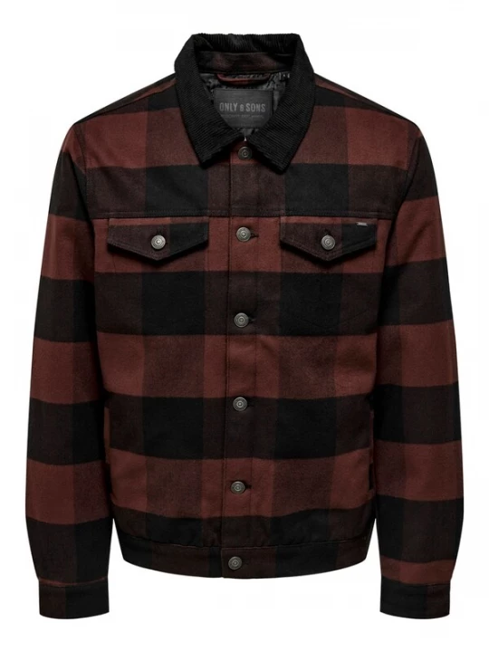 Foto van product Only & Sons Tussenjas 'ONSLouis' bruin / chocoladebruin