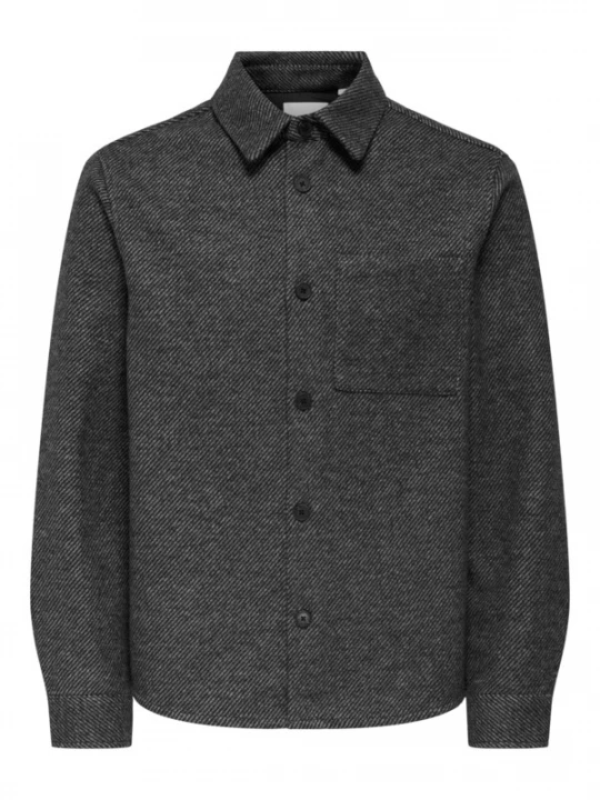 Foto van product Only & Sons Tussenjas 'ONSMICAH' grijs gemêleerd / zwart