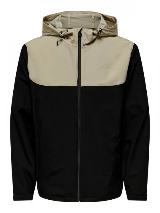 Foto van product Only & Sons Tussenjas 'ONSNoah' taupe / zwart