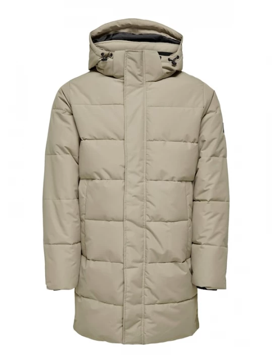 Foto van product Only & Sons Winterjas 'ONSCarl' donkerbeige