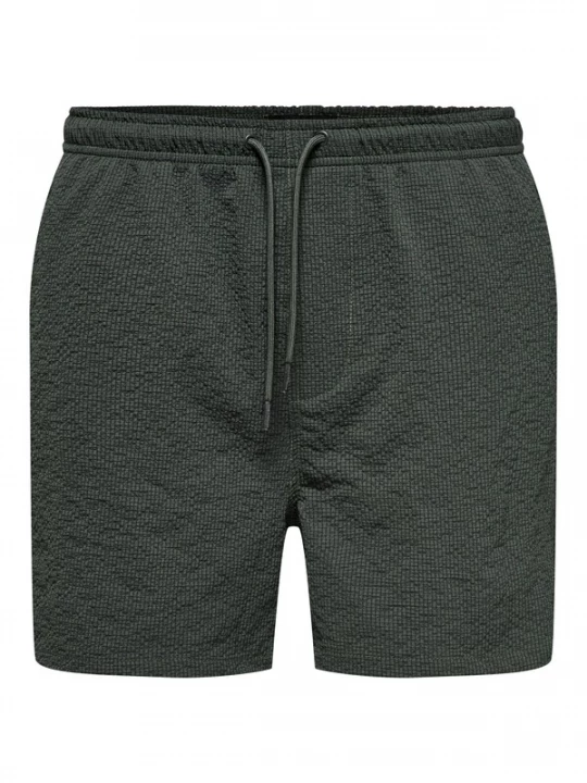 Foto van product Only & Sons Zwemshorts 'ONSTed' donkergrijs