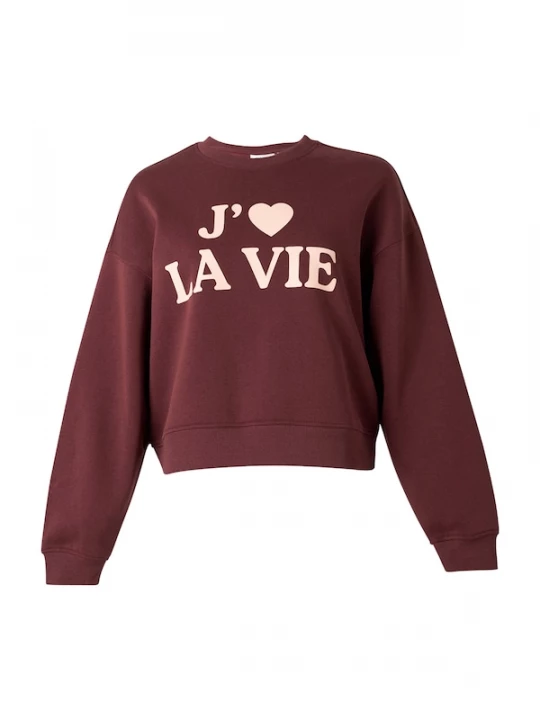 Foto van product ONLY Sweatshirt 'ONLBEST' chocoladebruin / rosé
