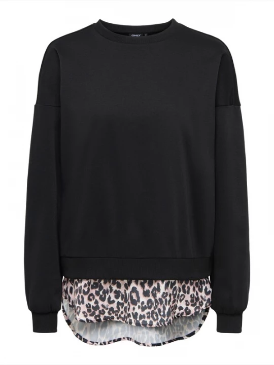 Foto van product ONLY Sweatshirt 'ONLBROOKE' beige / crème / zwart