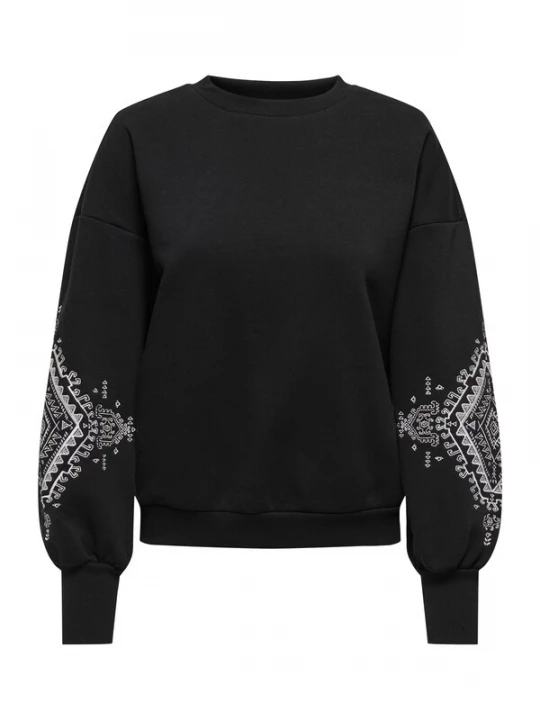 Foto van product ONLY Sweatshirt 'ONLCally' zwart / wit
