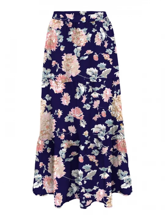 Foto van product Only Tall Rok 'ONLStar' crème / nachtblauw / lichtgroen / rosa