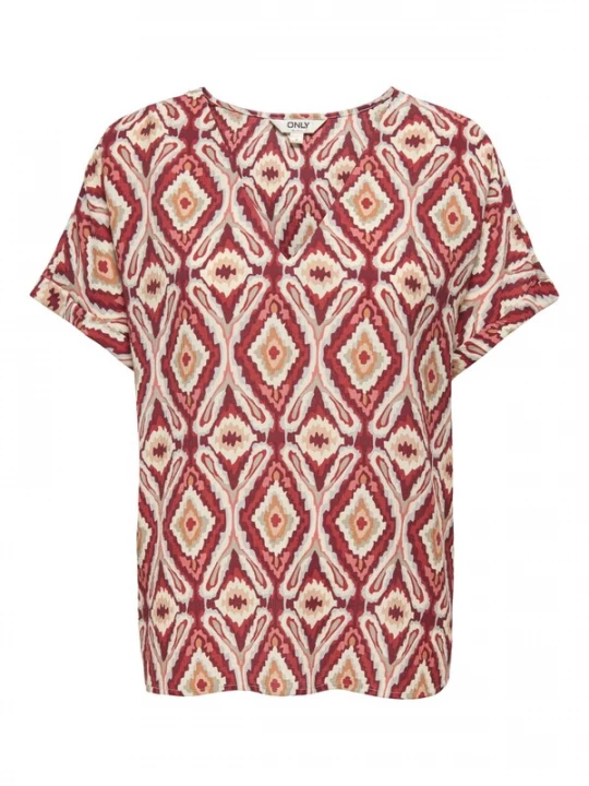 Foto van product ONLY Top 'Belly' rood