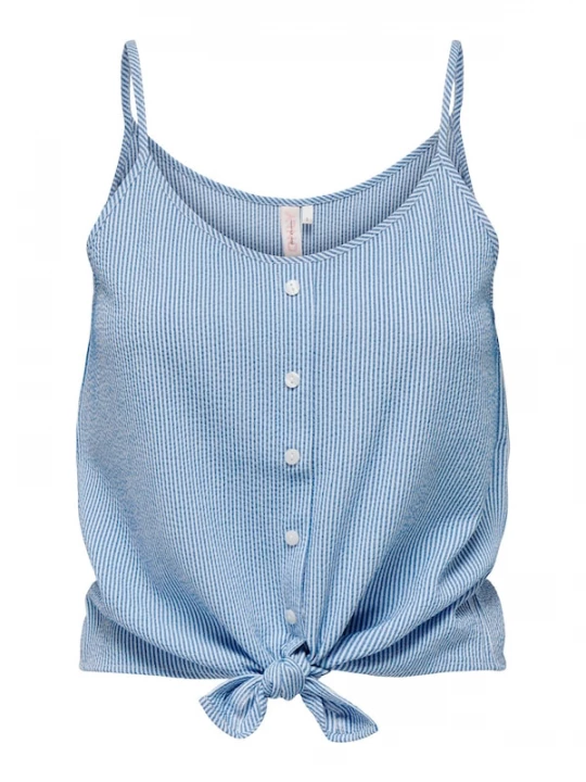 Foto van product ONLY Top 'Lecey' blauw / wit