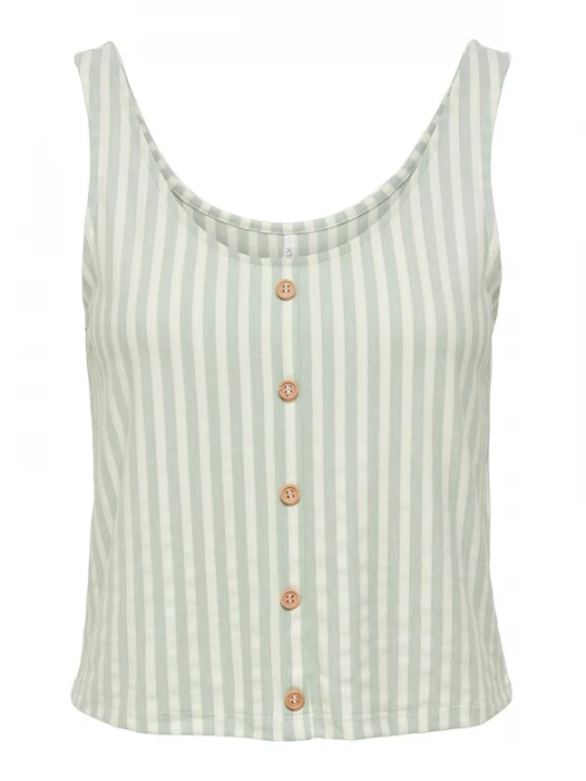 Foto van product ONLY Top mintgroen / offwhite