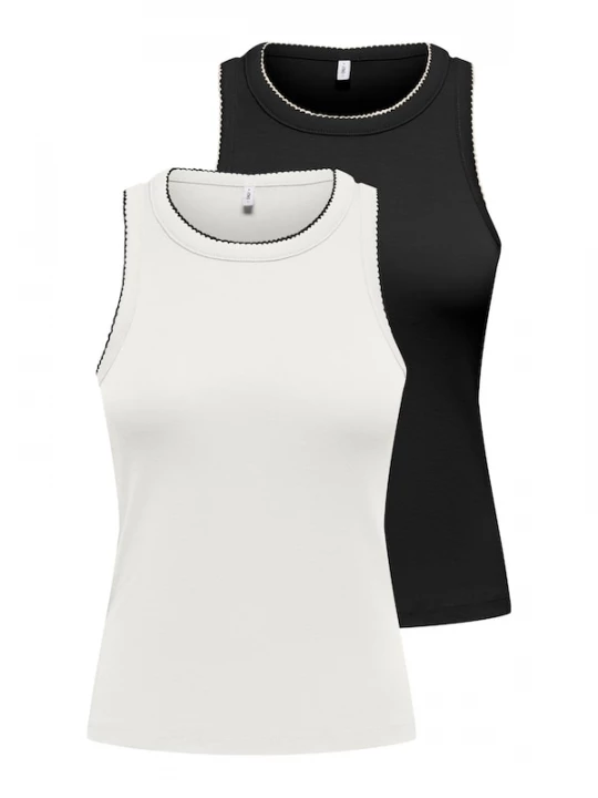 Foto van product ONLY Top 'ONLALLY' zwart / wit
