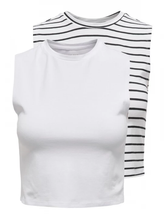 Foto van product ONLY Top 'ONLChoice' zwart / wit