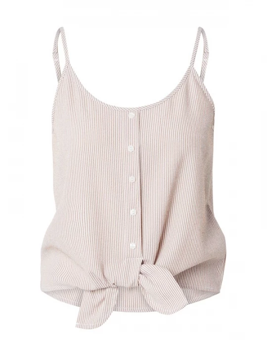 Foto van product ONLY Top 'ONLLECEY' bruin / wit